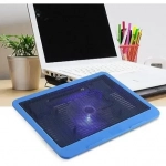 N191 Cooling Pad για Laptop έως 17" με 1 Ανεμιστήρα και Φωτισμό σε Μπλε Χρώμα