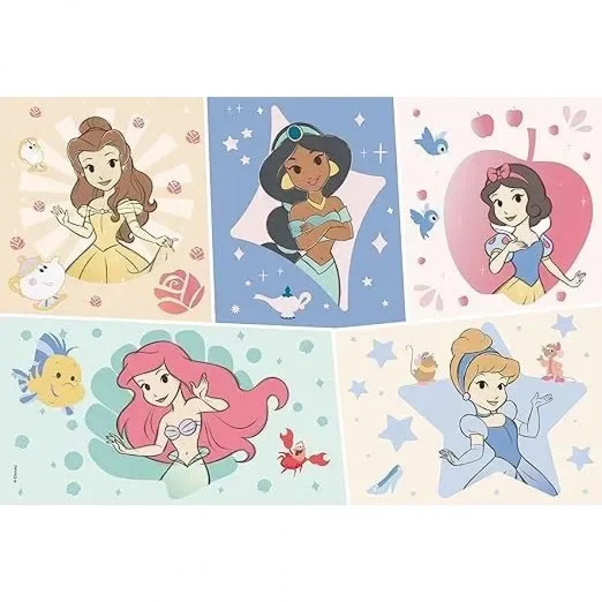 DISNEY PUZZLE SUPERMAXI 2 x 12 PRINCESS