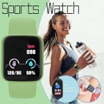 Y68 Macaron Smart Watch Fitness Tracker σε Πράσινο Χρώμα