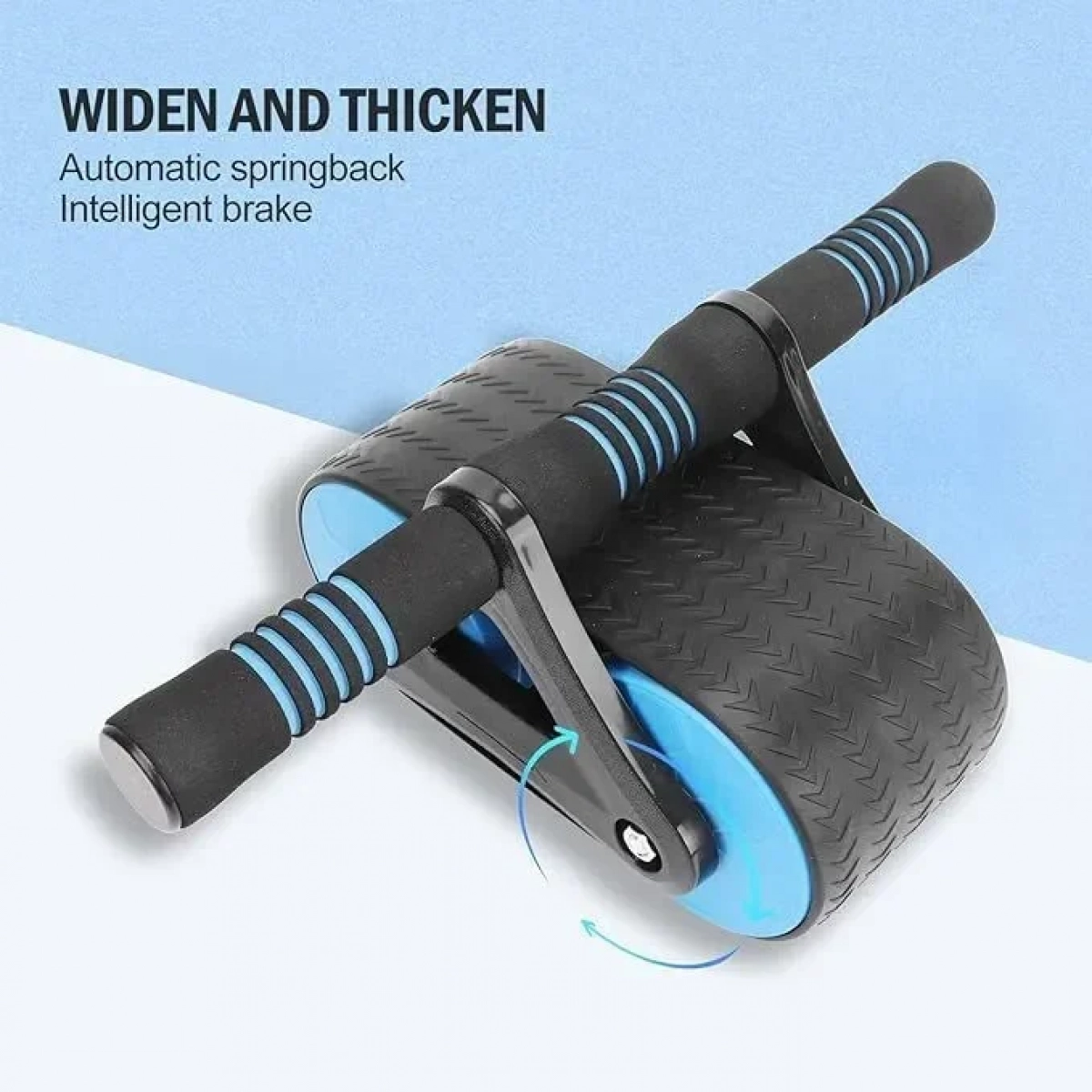 Tank Wheel 94461 Ρόδα Κοιλιακών με Αντιολισθητικές Λαβές Μαύρο-Μπλε