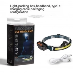 Φακός Κεφαλής LED με Αισθητήρα κίνησης USB Επαναφορτιζόμενος W678-2