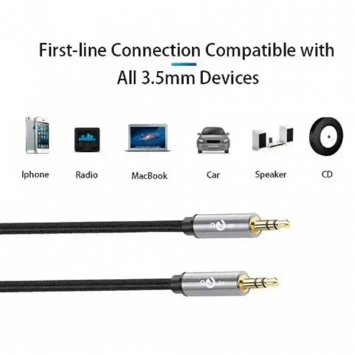 ΣΤΕΡΕΟΦΩΝΙΚΟ ΚΑΛΩΔΙΟ ΗΧΟΥ 3.5mm KLGO AUX-1
