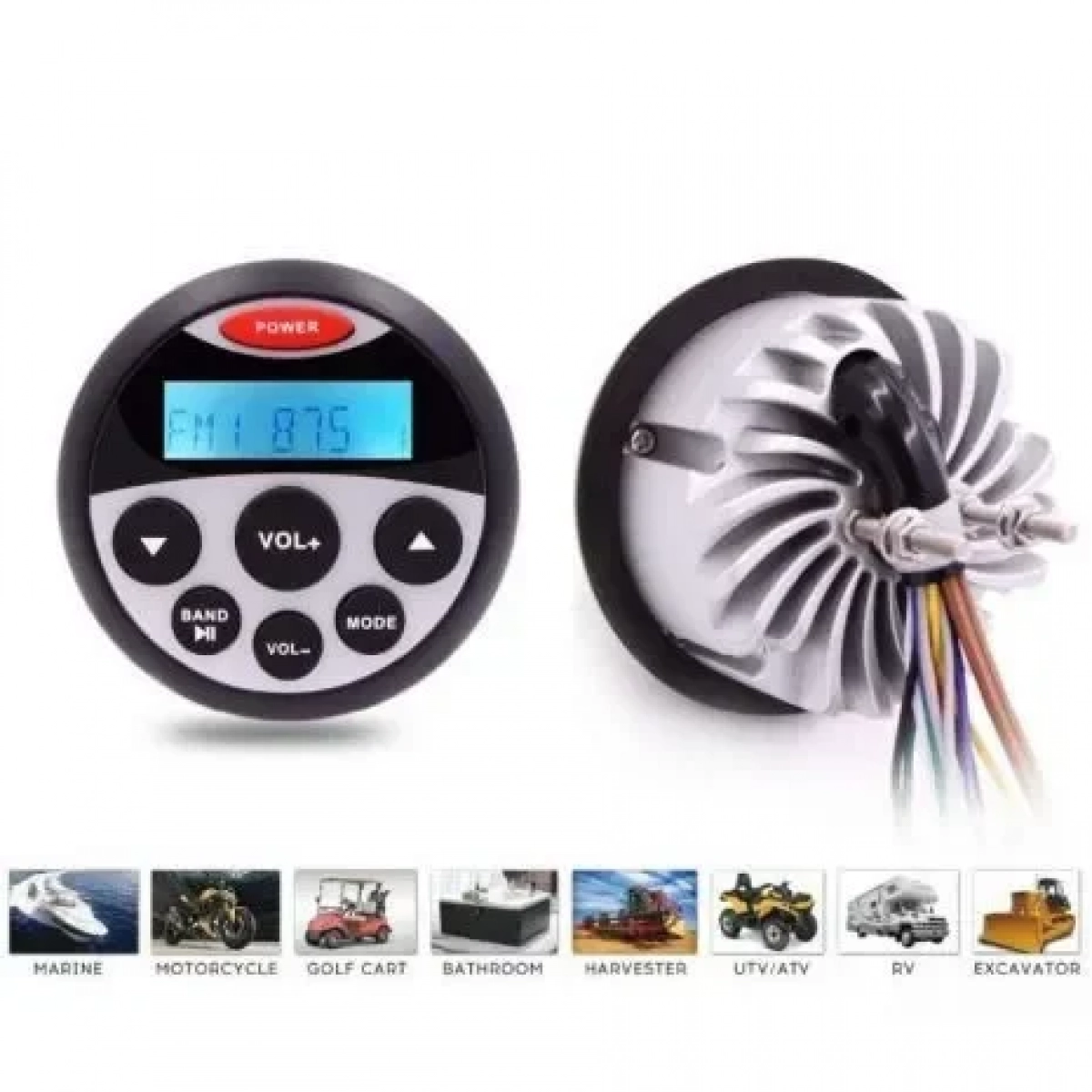 Αδιάβροχο Ραδιόφωνο Bluetooth Radio/Mp3 player 4X40W Hasda MP-804BT