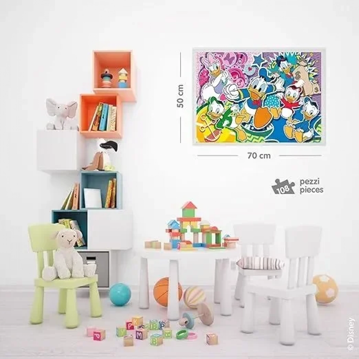 DISNEY PUZZLE DF MAXI FLOOR 108 DONALD DUCK