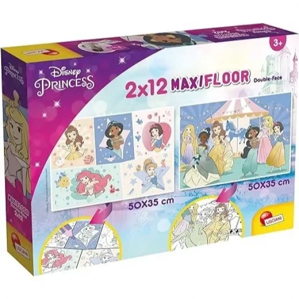 DISNEY PUZZLE SUPERMAXI 2 x 12 PRINCESS