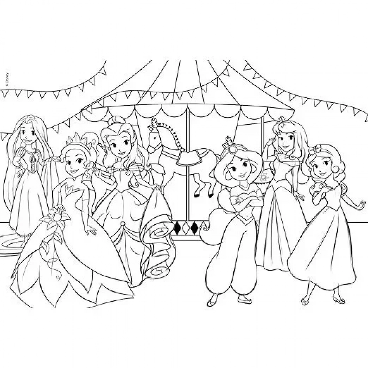 DISNEY PUZZLE SUPERMAXI 2 x 12 PRINCESS
