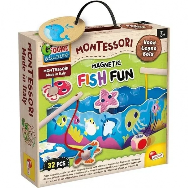 MONTESSORI WOOD MAGNETIC FISH FUN