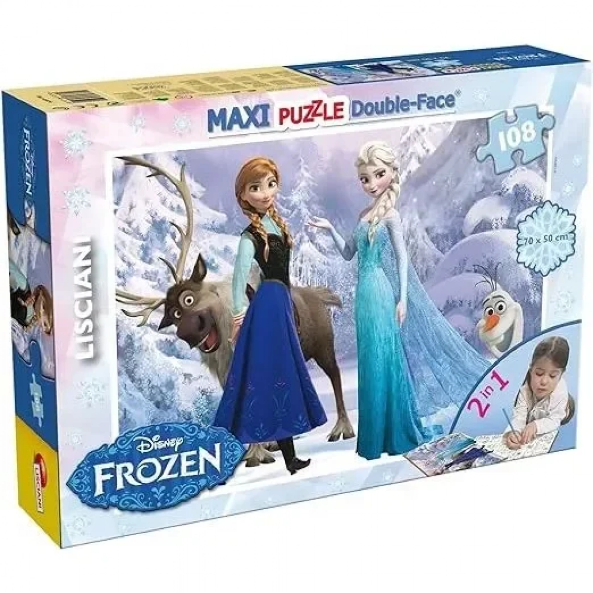 DISNEY PUZZLE DF MAXI FLOOR 108 FROZEN ELSA AND ANNA | G for Gadget
