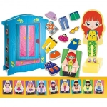 MONTESSORI WOOD MAGNETIC FASHION DOLL