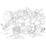 DISNEY PUZZLE DF MAXI FLOOR 108 MICKEY MOUSE - IN SPACE