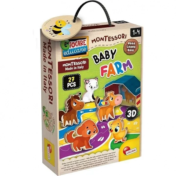 MONTESSORI WOOD BABY FARM