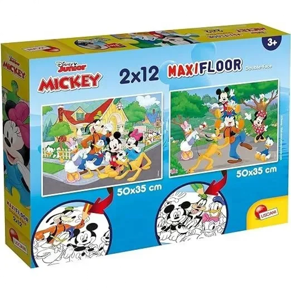 DISNEY PUZZLE SUPERMAXI 2 x 12 MICKEY | G for Gadget