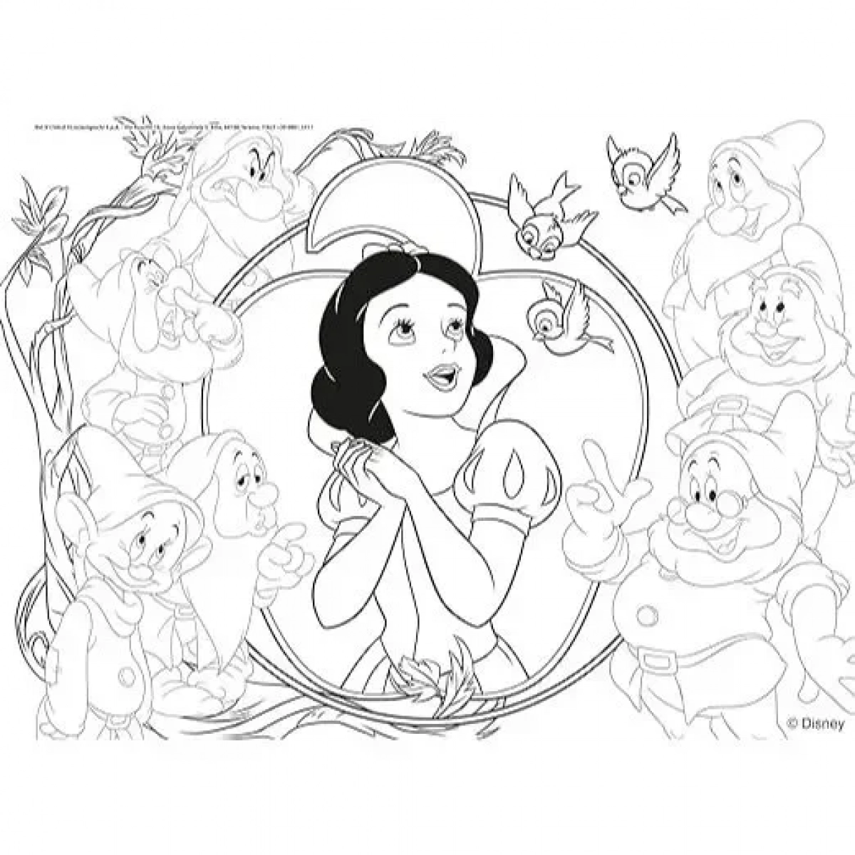 DISNEY PUZZLE MAXIFLOOR 4 X 48 PRINCESS