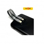 Powerbank Γρήγορης Φόρτισης 10000mAh 20w με ενσωματωμένη οθόνη LED KLGO KP-22 σε Μαύρο Χρώμα