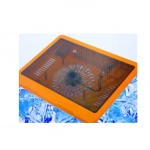 N191 Cooling Pad για Laptop έως 17" με 1 Ανεμιστήρα και Φωτισμό σε Πορτοκαλί Χρώμα