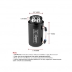 Αλουμινένιο Δοχείο Αναθυμιάσεων Λαδιού OIL CATCH TANK D1 SPEC σε Μαύρο Χρώμα