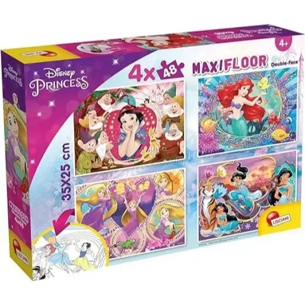 DISNEY PUZZLE MAXIFLOOR 4 X 48 PRINCESS