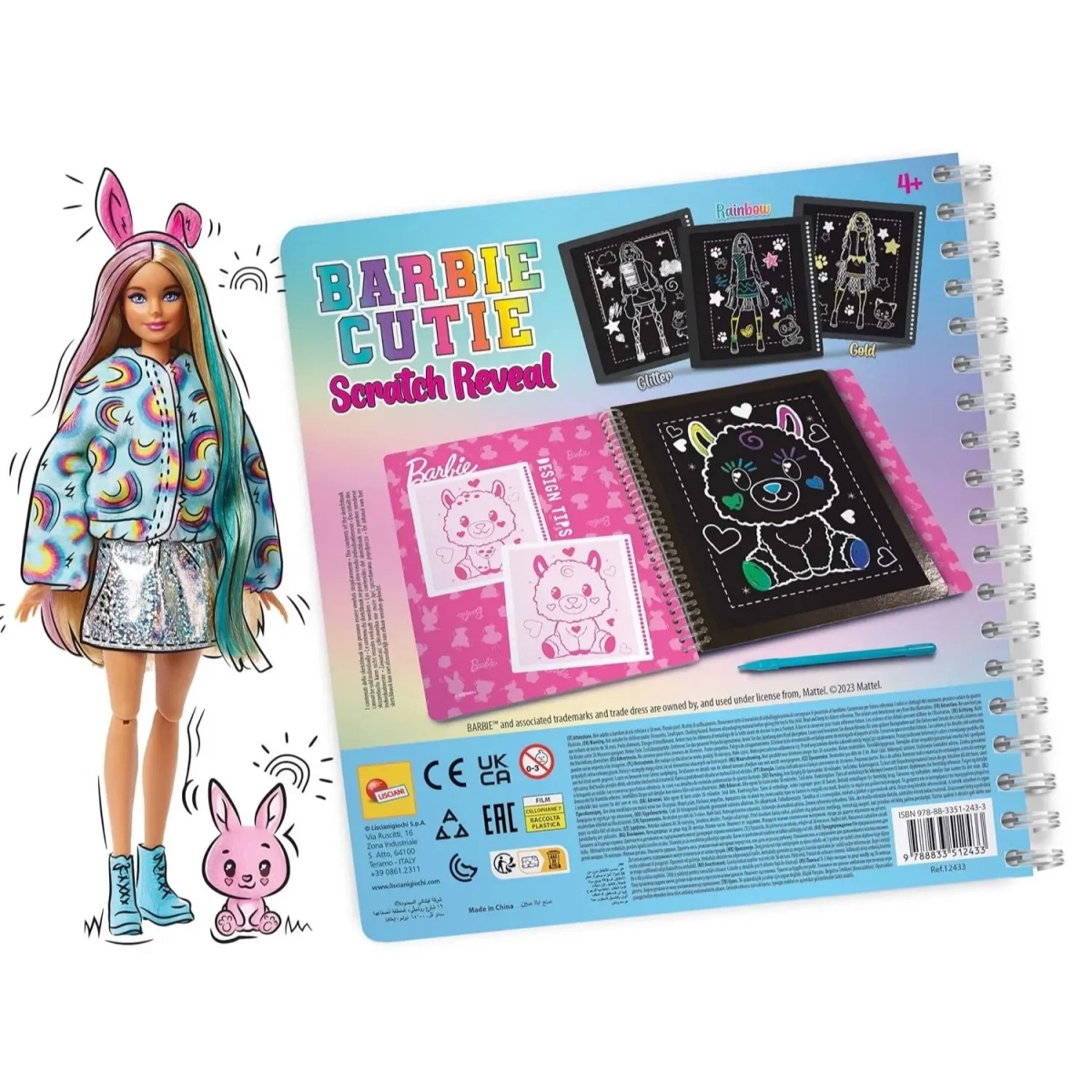 BARBIE SKETCH BOOK CUTIE SCRATCH REVEAL (8 ΤΜΧ)