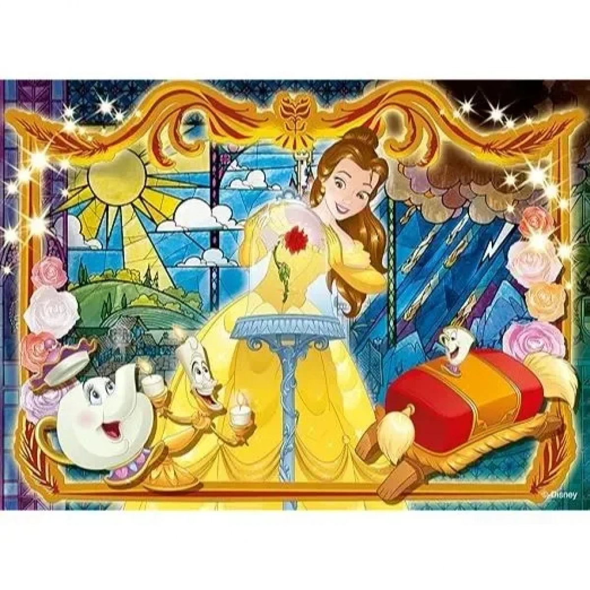 DISNEY PUZZLE DF MAXI FLOOR 108 BEAUTY AND THE BEAST