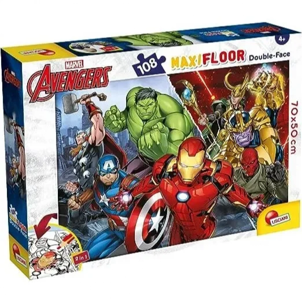 MARVEL PUZZLE DF MAXI FLOOR 108 AVENGERS - LISCIANI | G for Gadget