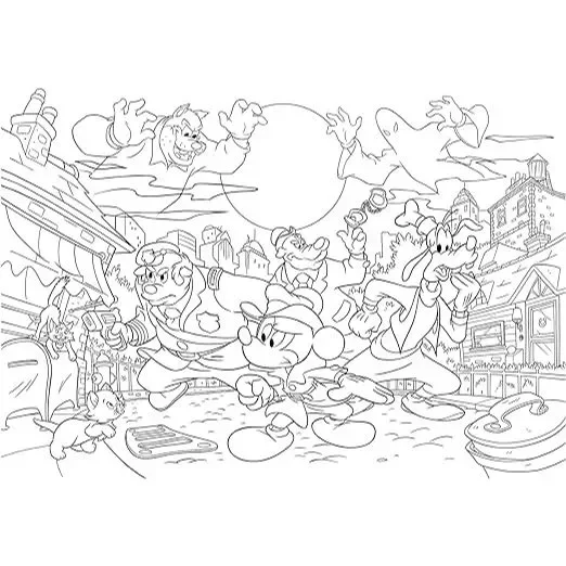 PUZZLE DF PLUS 108 MICKEY MOUSE DETECTIVE | G for Gadget