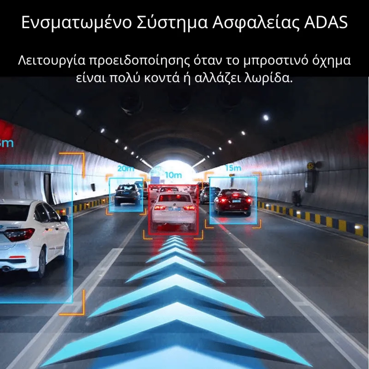 Κάμερα Αυτοκινήτου DVR U2 Android με Σύστημα Ασφαλείας ADAS