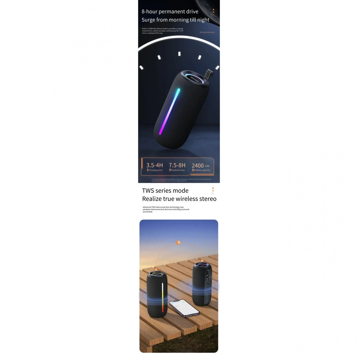 Awei Y788 Φορητό και Αδιάβροχο Ηχείο Bluetooth