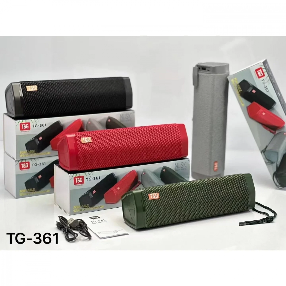 Ασύρματο ηχείο Bluetooth T&G TG-361 Μαύρο