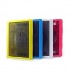 N191 Cooling Pad για Laptop έως 17" με 1 Ανεμιστήρα και Φωτισμό σε Κίτρινο Χρώμα