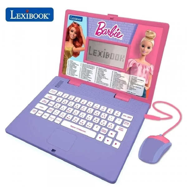 Lexibook Εκπαιδευτικό Δίγλωσσο Laptop Barbie για Εκμάθηση Αγγλικών/Γαλλικών