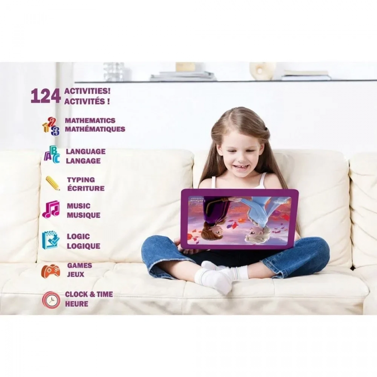 Lexibook Εκπαιδευτικό Δίγλωσσο Laptop Frozen για Εκμάθηση Αγγλικών/Γαλλικών