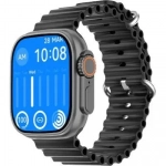 NO.1 DT8 Ultra+ Smartwatch με Παλμογράφο Μαύρο