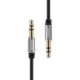 Remax Καλώδιο 3.5mm male - 3.5mm male Μαύρο 1m RL-L100