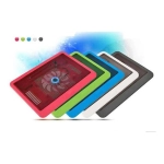 N191 Cooling Pad για Laptop έως 17" με 1 Ανεμιστήρα και Φωτισμό σε Πράσινο Χρώμα