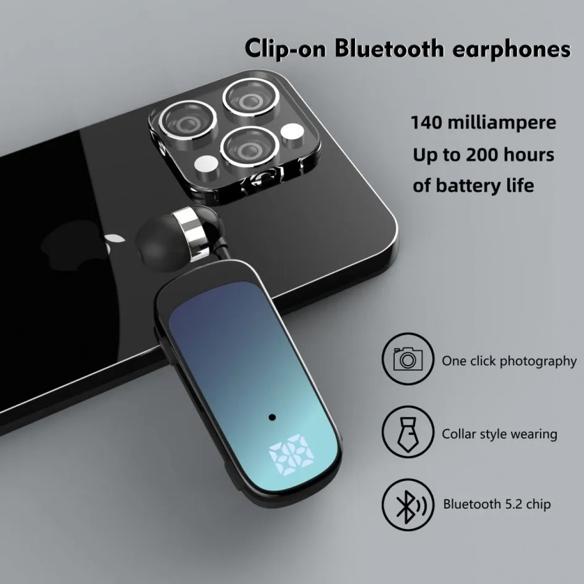 Mini Bluetooth Ακουστικά Ασύρματα Fineblue K65 Χρυσό