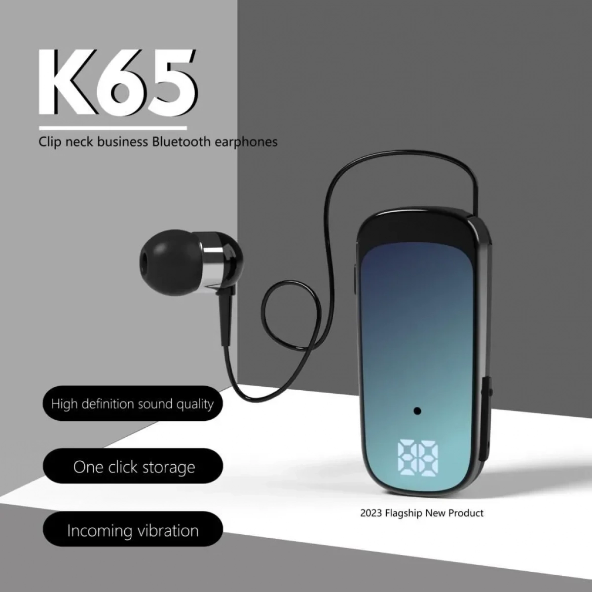 Mini Bluetooth Ακουστικά Ασύρματα Fineblue K65 Χρυσό
