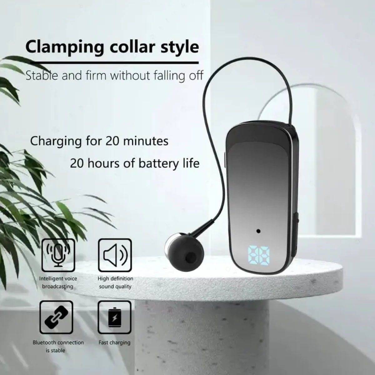 Mini Bluetooth Ακουστικά Ασύρματα Fineblue K65 Χρυσό