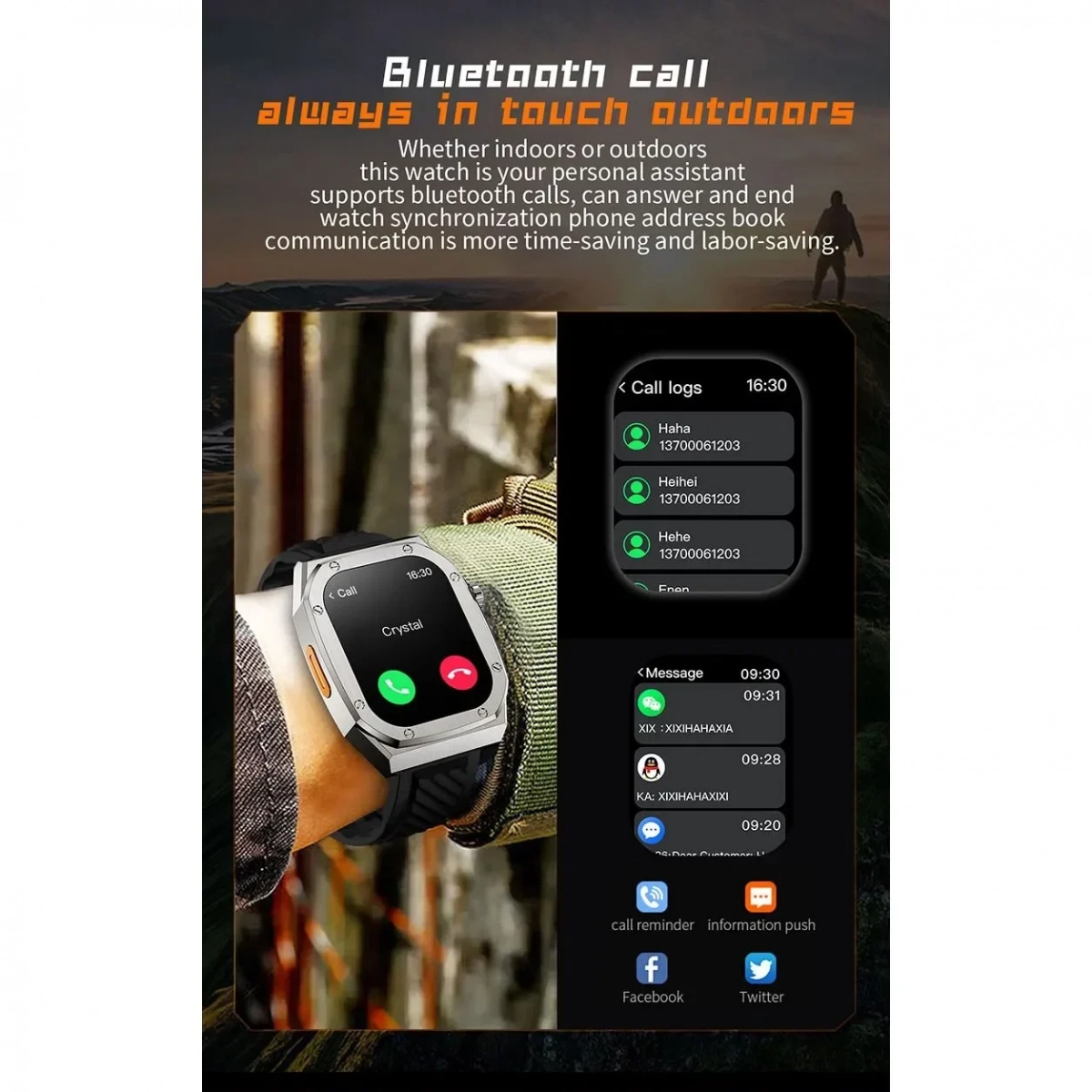 Z79 Max Smartwatch με Παλμογράφο Μαύρο