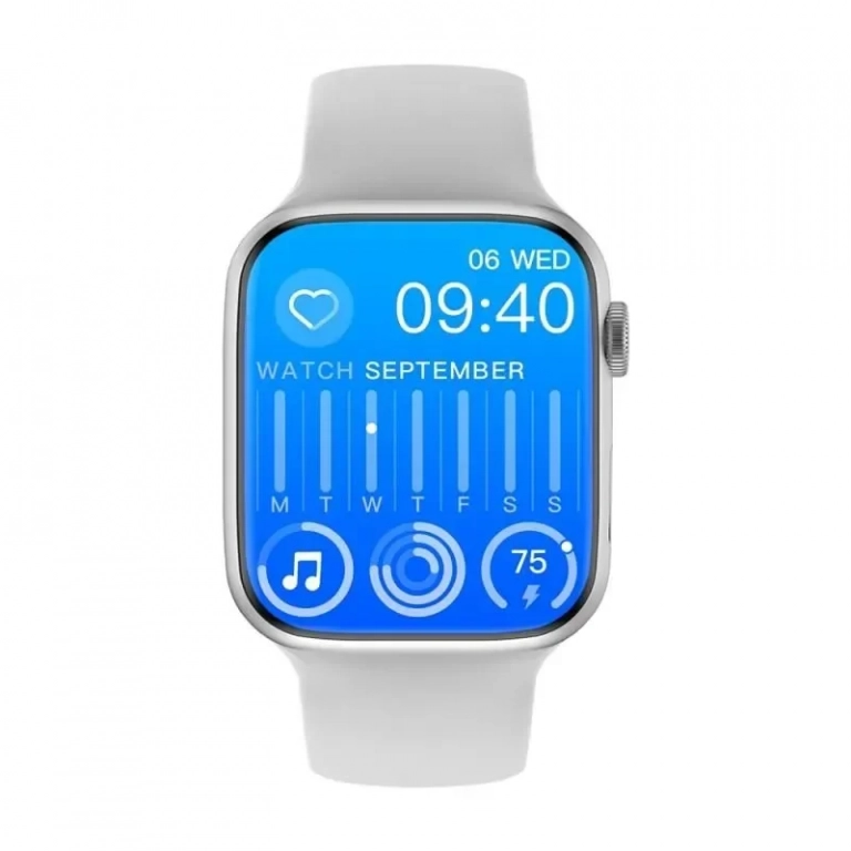 Ultra Smartwatch 3 σε 1 - Ρολόι, Ακουστικά και Καλώδιο Φόρτισης FDNX WS-GS38 σε Λευκό Χρώμα