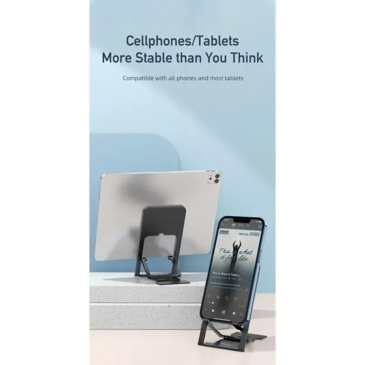 Αναδιπλούμενη Επιτραπέζια Βάση Τσέπης για Smartphone Awei X28 – Μαύρο