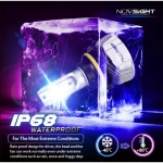 H7 LED 12V/24V 50W 10000LM 6500K IP68 A500 N15 NOVSIGHT 2 X 25W