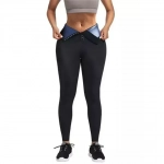 Κολάν Εφίδρωσης & Αδυνατίσματος Ψηλόμεσο - Tanfit Sweat Leggings Black
