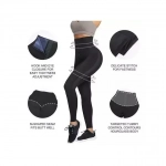 Κολάν Εφίδρωσης & Αδυνατίσματος Ψηλόμεσο - Tanfit Sweat Leggings Black