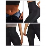Κολάν Εφίδρωσης & Αδυνατίσματος Ψηλόμεσο - Tanfit Sweat Leggings Black