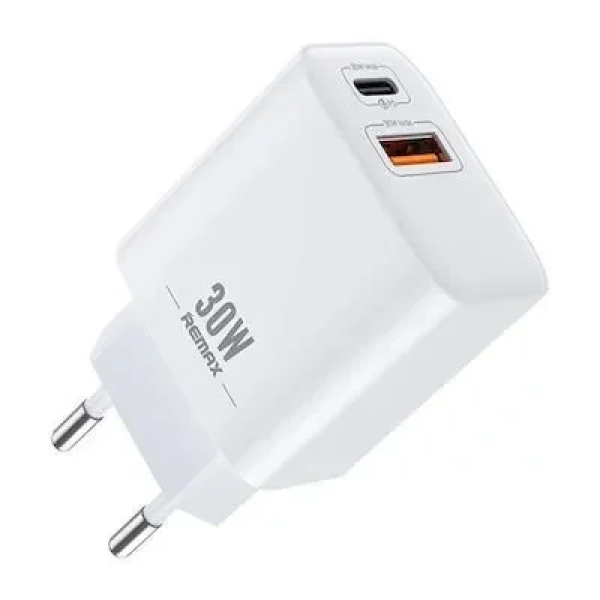 Remax RP-U82 Φορτιστής Χωρίς Καλώδιο με Θύρα USB-A και Θύρα USB-C 30W Power Delivery Λευκό