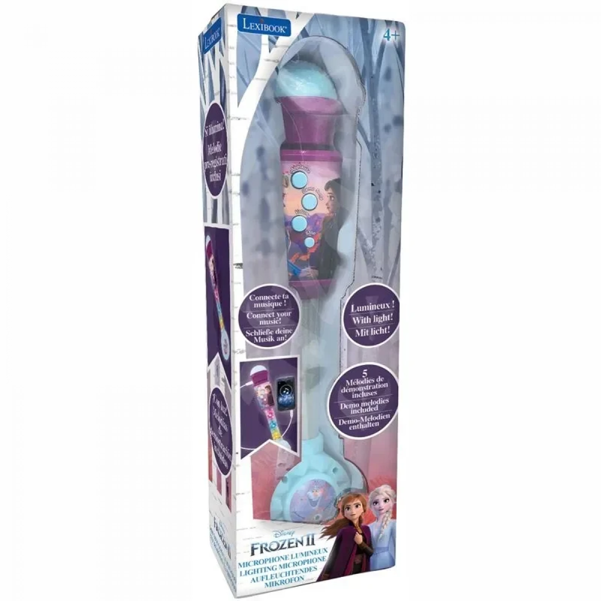 Lexibook Frozen Μικρόφωνο με μοντέρνο φωτισμό και ηχείο MIC90FZ