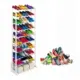 Πλαστική παπουτσοθήκη 30 θέσεων Amazing Shoe Rack 140x24x51εκ σε Λευκό Χρώμα