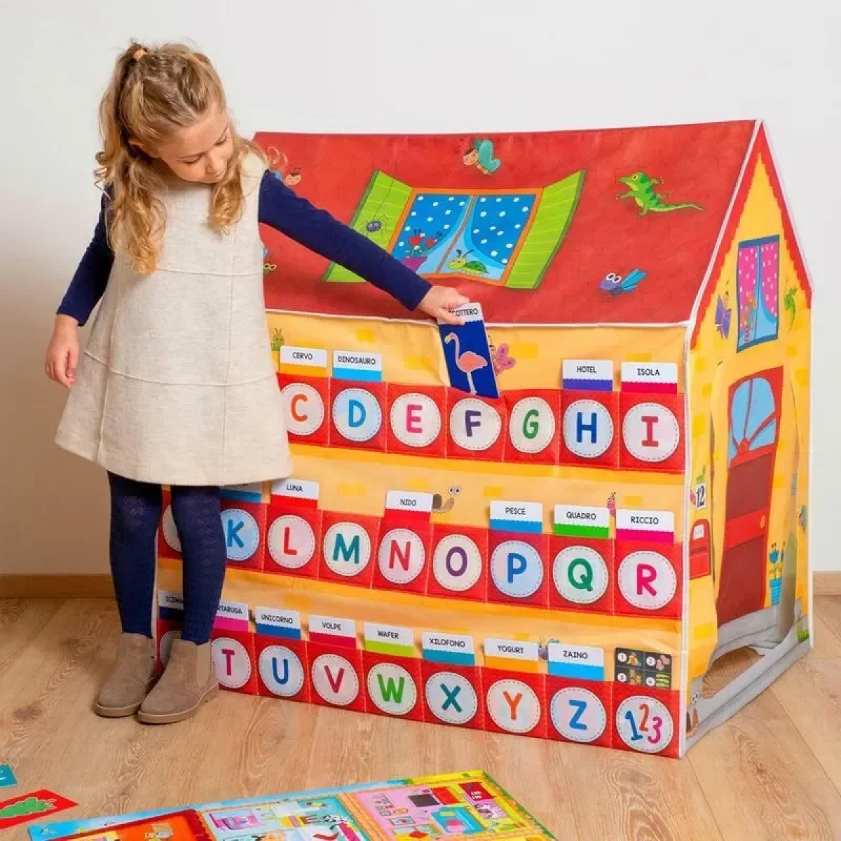 Lisciani Το Σπίτι με Δραστηριότητες Montessori - Μαθαίνω Αλφάβητο & Δημιουργικά Παιχνίδια
