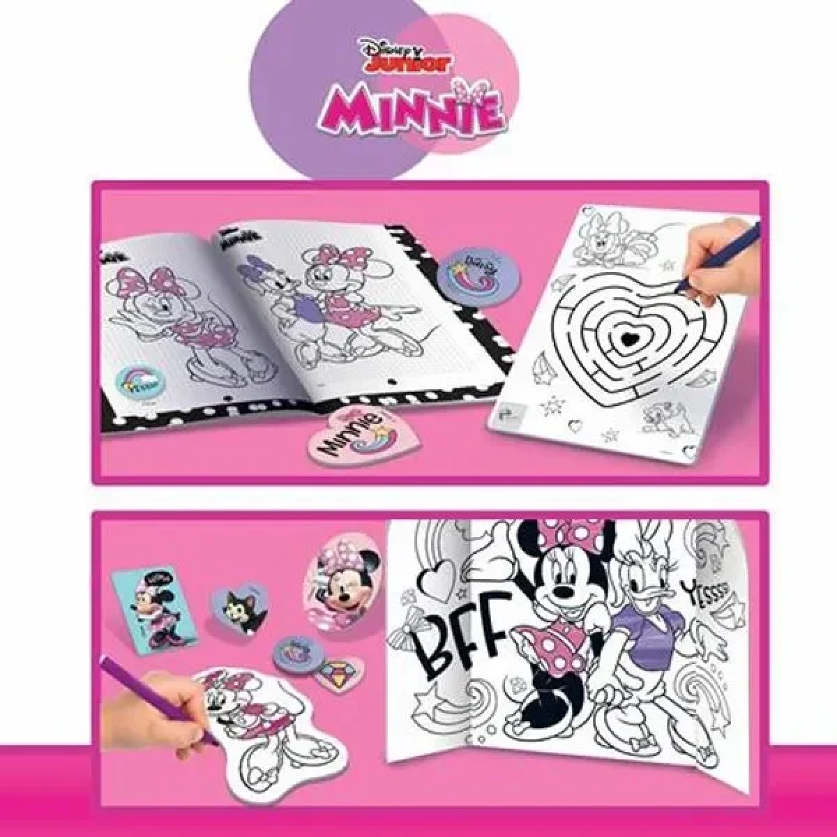 Σακίδιο Minnie Σχεδιάζω Και Χρωματίζω - Coloring And Drawing School - Lisciani