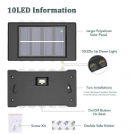 Ηλιακά Φωτιστικά LED 10 SMD Σετ 2τμχ Επιτοίχια με Θερμό Λευκό Φως